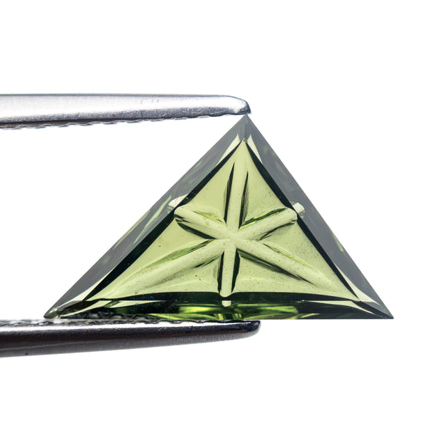 1.33ct 7.38x12.60x1.96mm Triangle Fantasy Cut Sapphire 27762-04