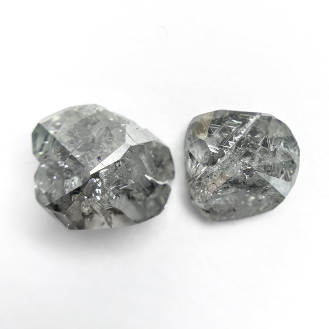 2.67cttw 2pc 8.32x6.80x4.01mm 6.62x6.17x3.03mm Polished Raw Diamond Matching Pair 🇨🇦 28182-01