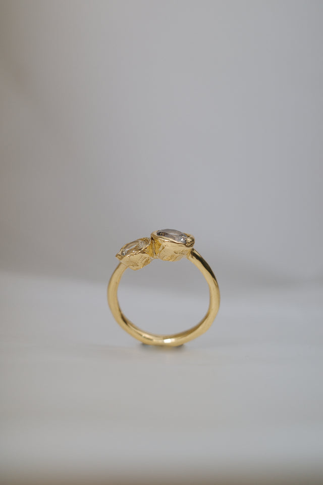 Sapphire Two Stone Ring