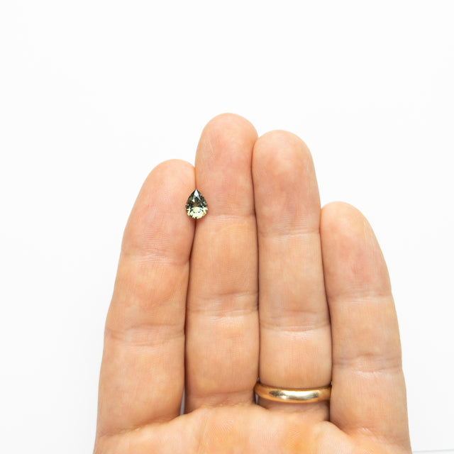 IN SHOP _ 1.26ct 7.88mm x 5.88mm Pear Geometric Sapphire