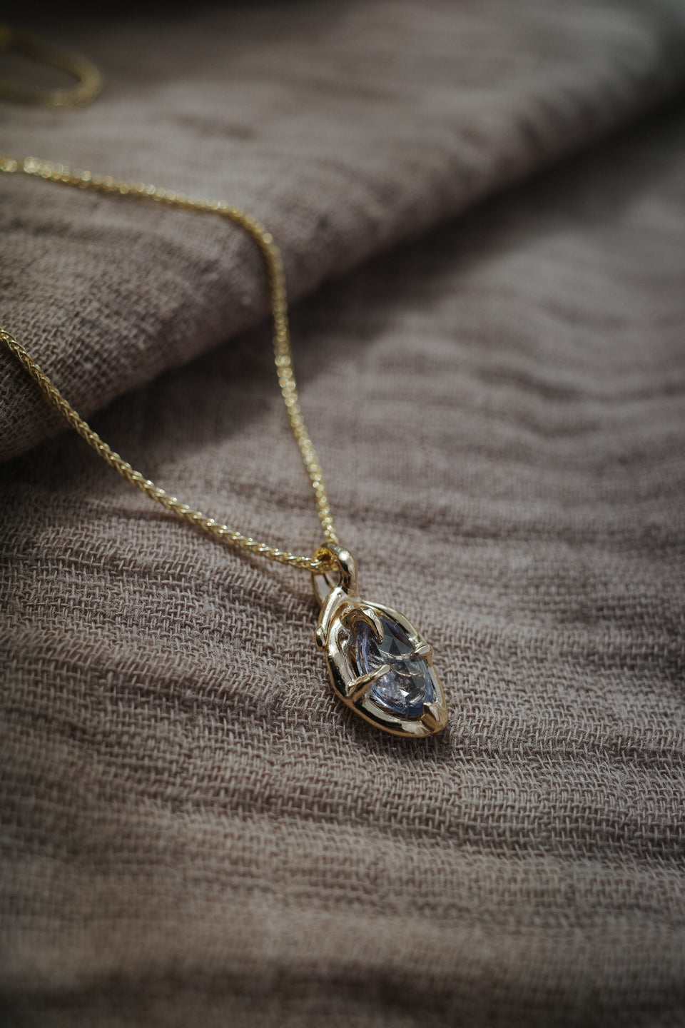 Tempest Pendant Necklaces with Rose Cut Sapphires