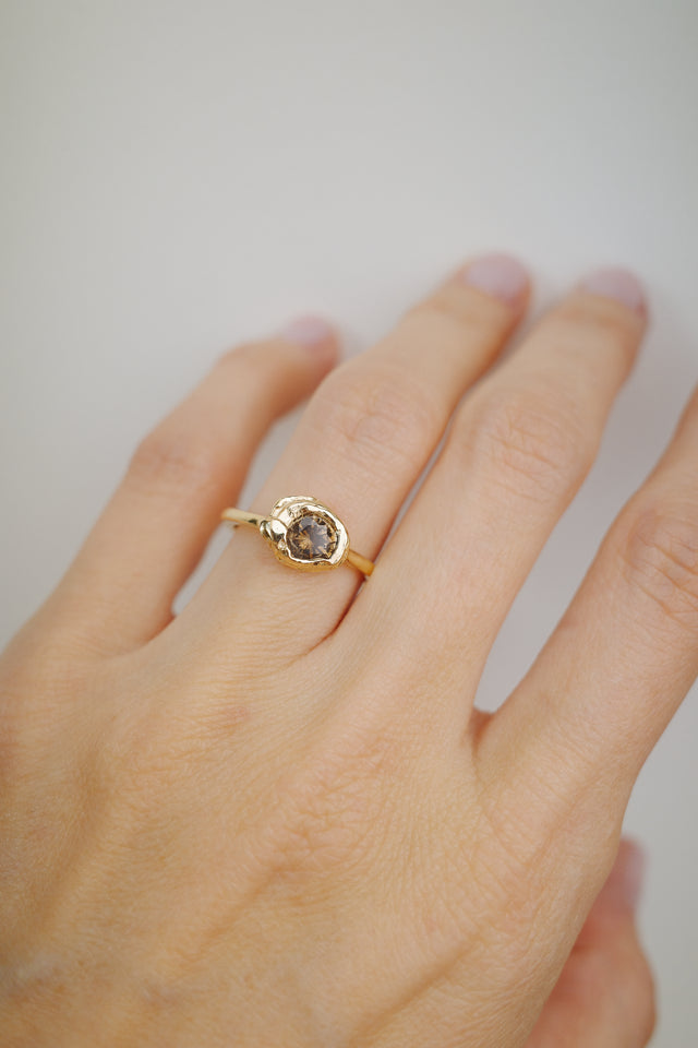 Golden Madagascan Sapphire Ring