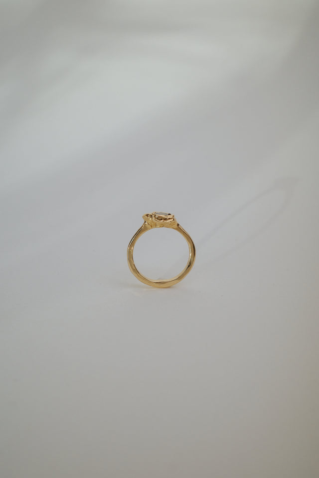 Golden Madagascan Sapphire Ring