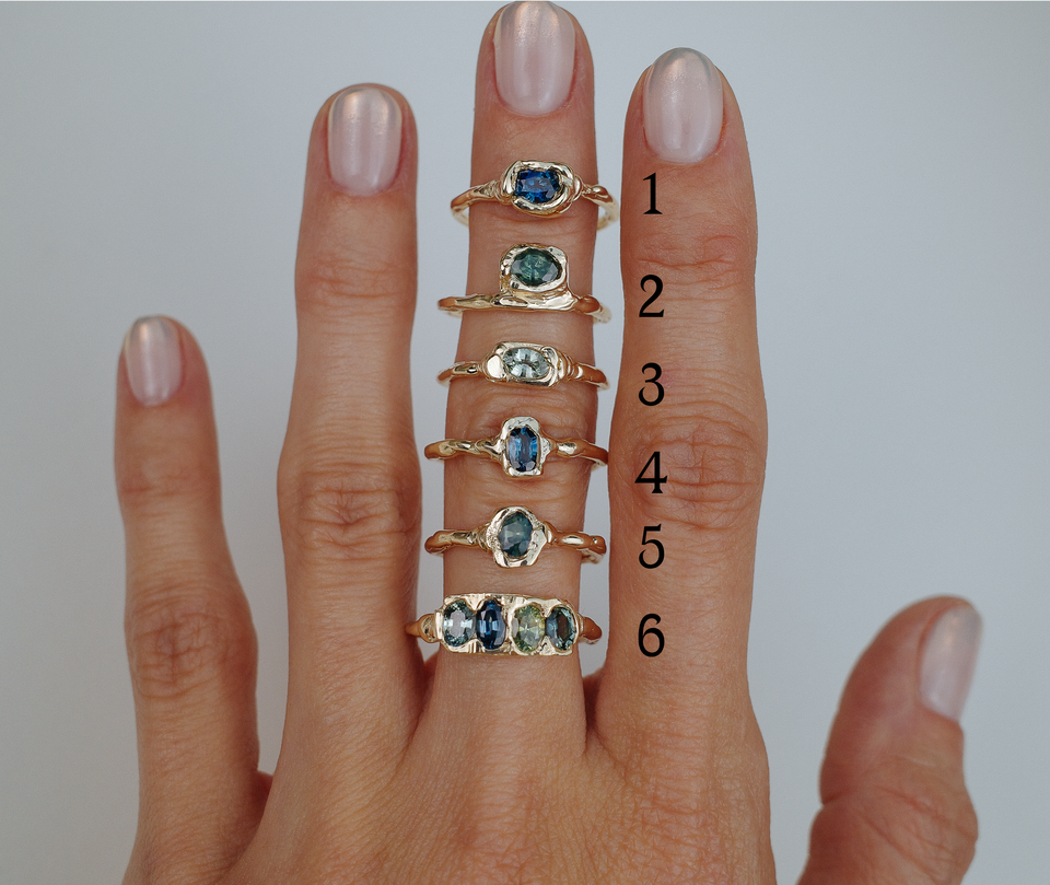 Plateau Sapphire Rings