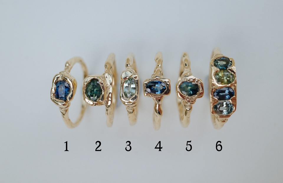 Plateau Sapphire Rings