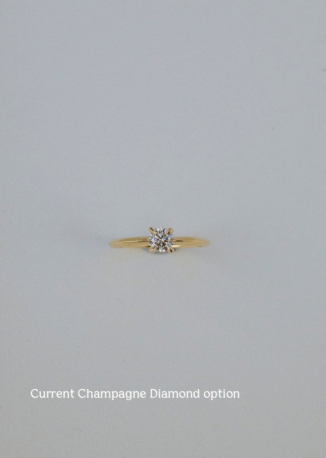 Knife Edge Solitaire Rings