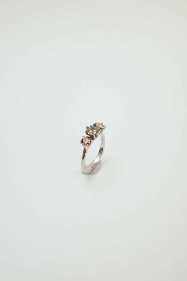 White Gold Trilogy Ring