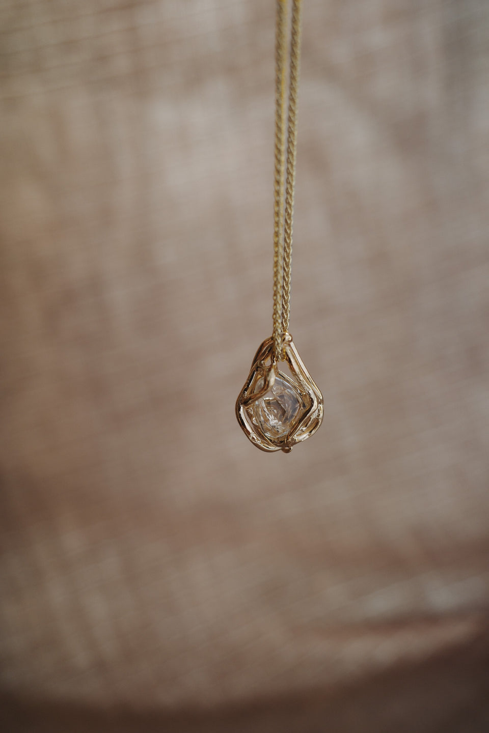 Tempest Pendant Necklaces with Rose Cut Sapphires