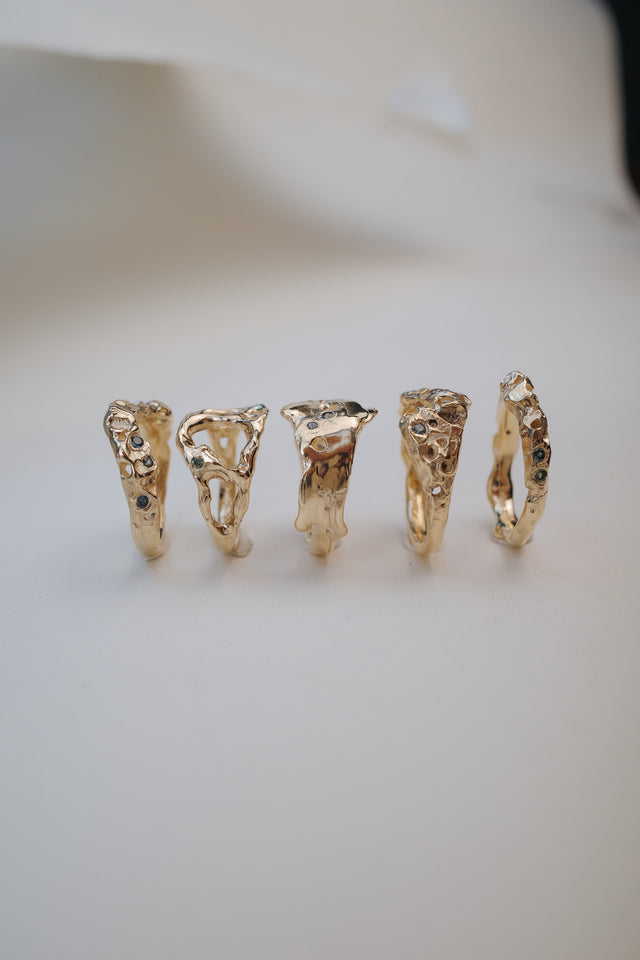 Apiary Sapphire Rings
