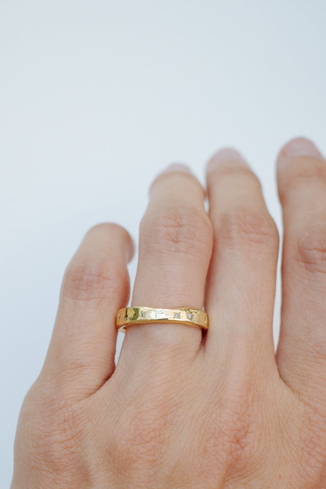 Celestial Band with Champagne Diamonds