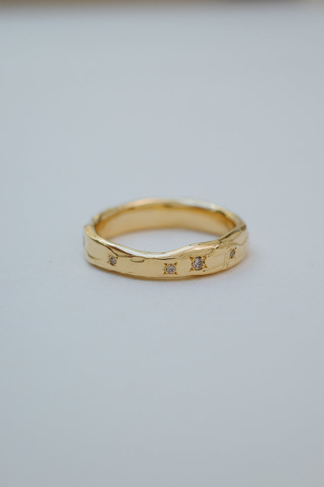 Celestial Band with Champagne Diamonds