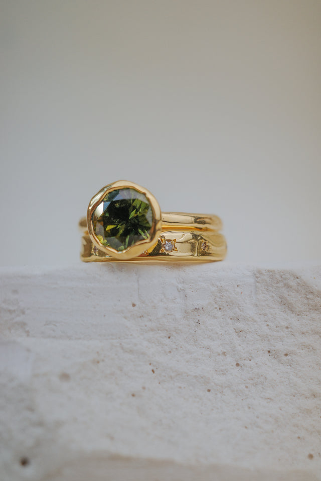 Celestial Band with Champagne Diamonds
