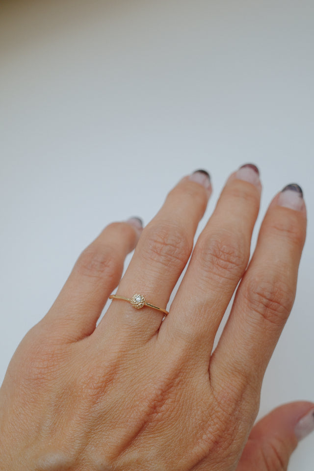 ORIGEN Seedling + Champagne Diamond Ring