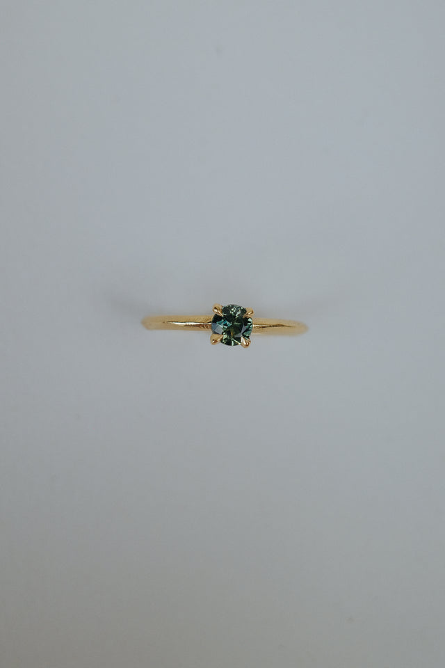 Knife Edge Solitaire Rings