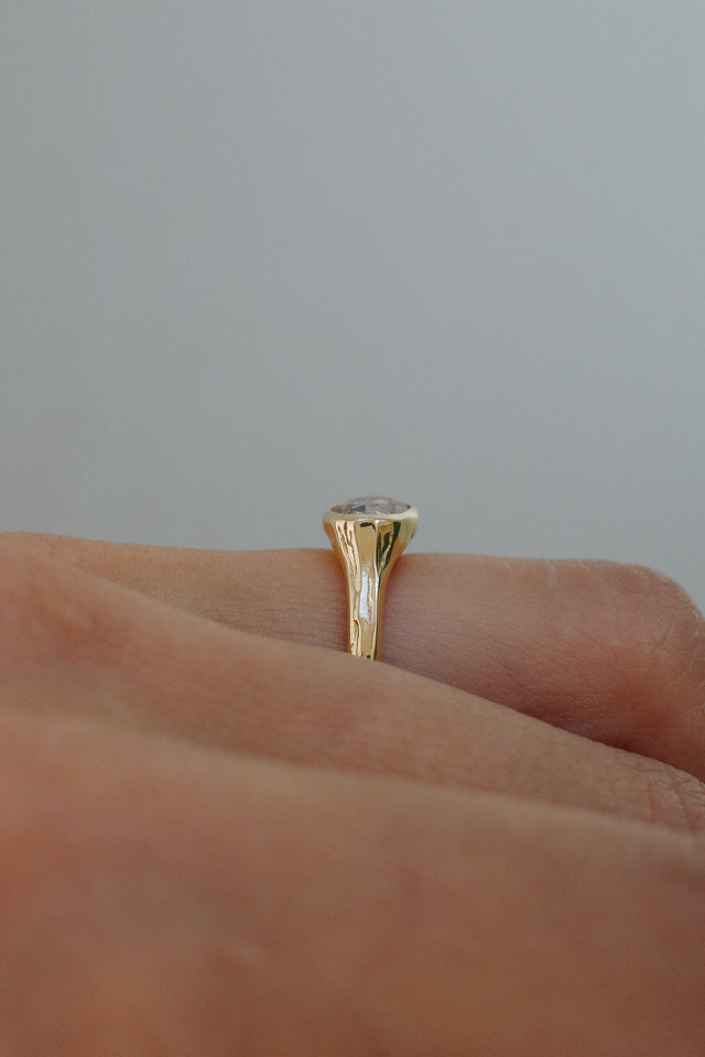 Champagne Diamond Signet