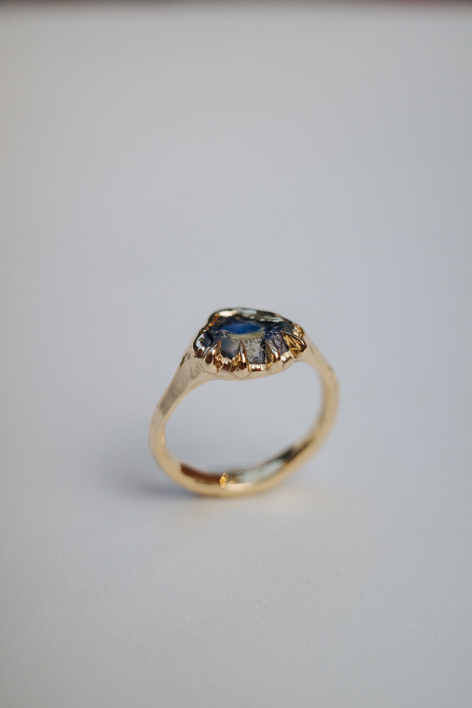 Rough Sapphire Ring