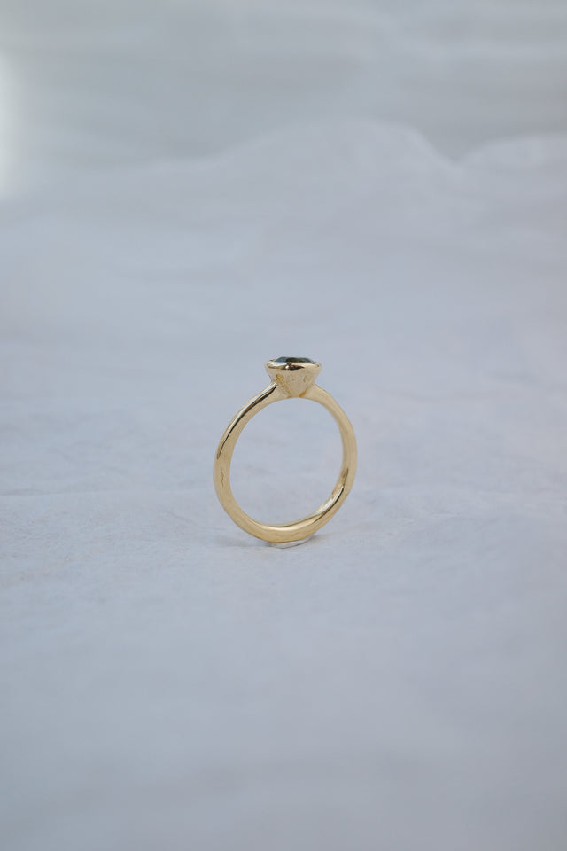 Bezel Sapphire Solitaire