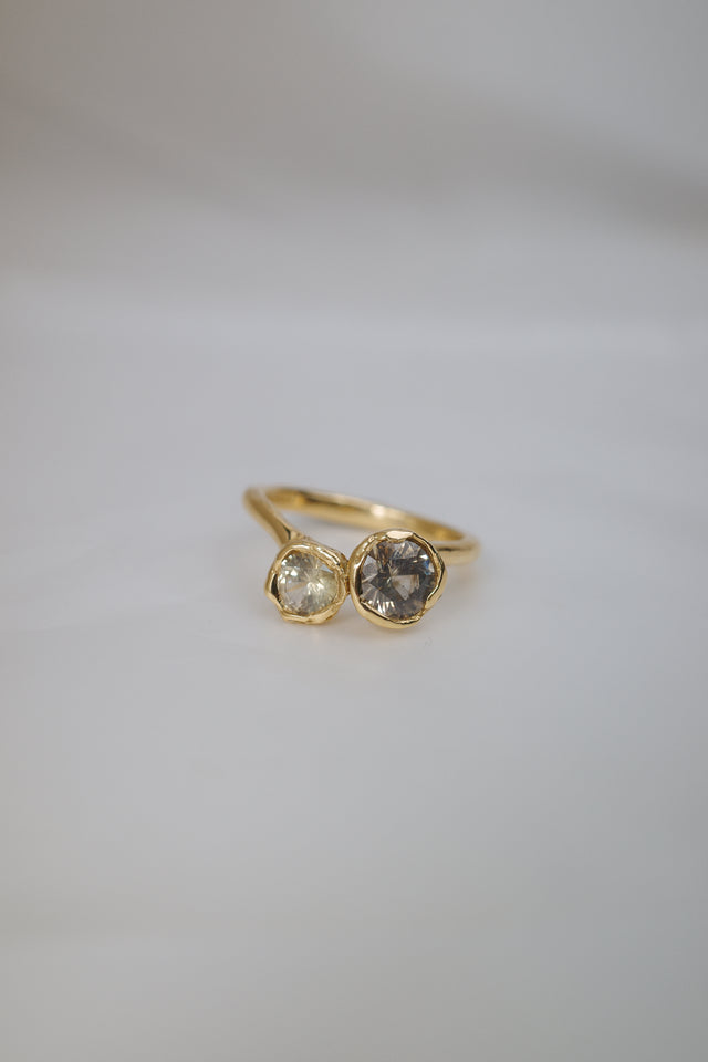 Sapphire Two Stone Ring