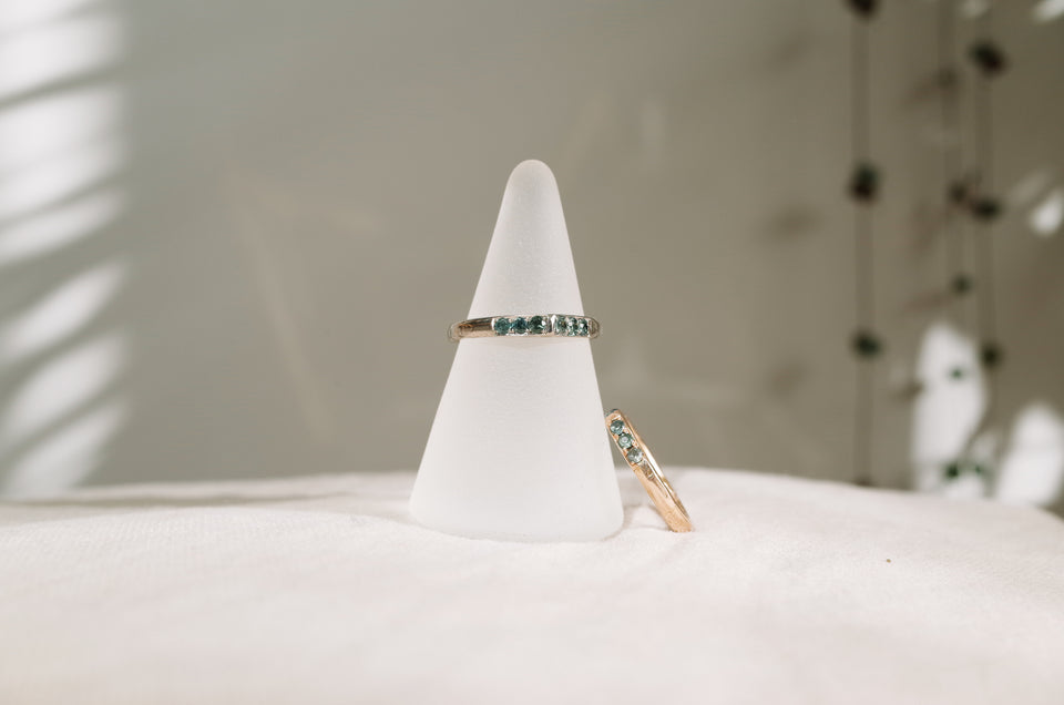 |Semi Bespoke| Crescent Peak Ring