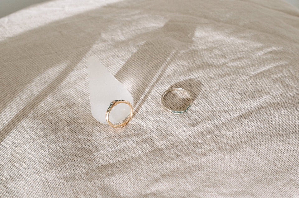 |Semi Bespoke| Crescent Peak Ring