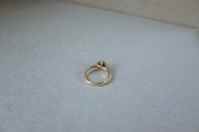 Floating Rough Sapphire Ring