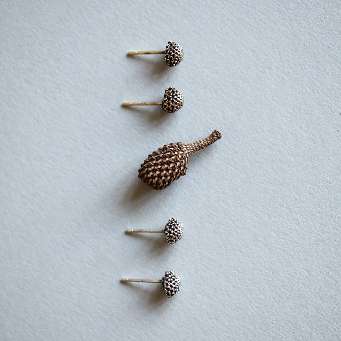 Pith Studs Sterling Silver